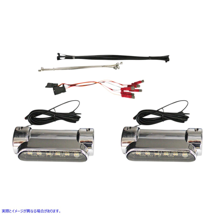 取寄せ ダイナミックアンバー/ホワイトエンジンガードLED/ユニバーサル カスタムダイナミクス Engine Guard Light - Universal - Chrome CD-CB-AW-UNV-C 20402538