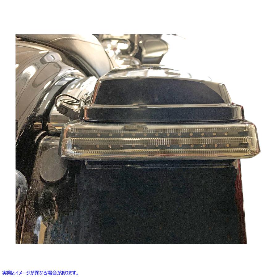 取寄せ LEDシーケンシャル控えめなBAGZ?サドルバッグライト カスタムダイナミクス Saddlebag LED Lights - Sequential - Black/Smoke PB-SBSEQ-BCM-BS 20402568