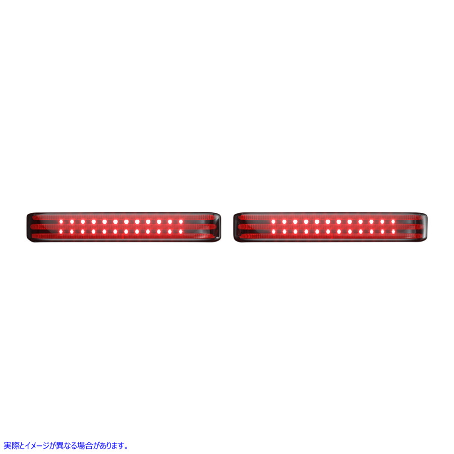 取寄せ LEDシーケンシャル控えめなBAGZ?サドルバッグライト カスタムダイナミクス Saddlebag LED Lights - Sequential - Chrome/Smoke PB-SBSEQ-BCM-CS 20402570