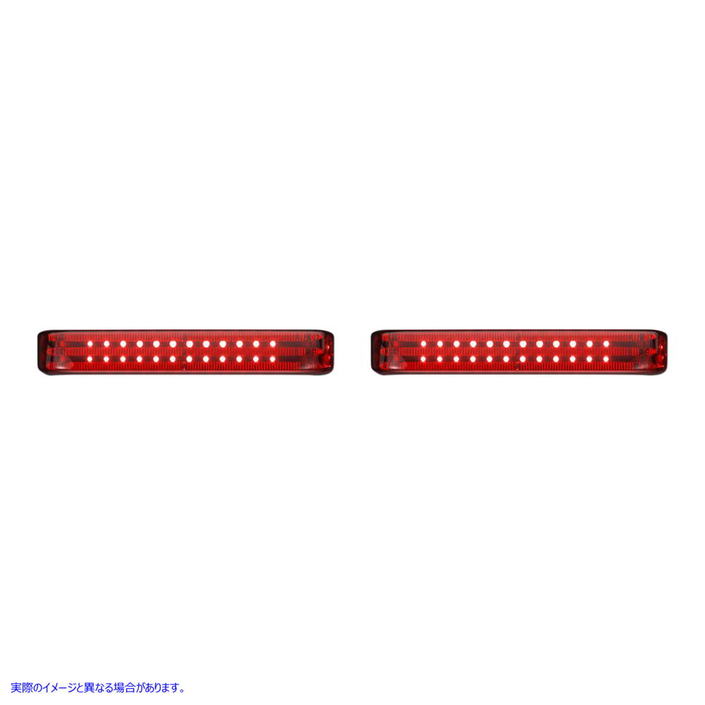 取寄せ LEDシーケンシャル控えめなBAGZ?サドルバッグライト カスタムダイナミクス Saddlebag LED Lights - Sequential - Chrome/Red PB-SBSEQ-HD-CR 20402577
