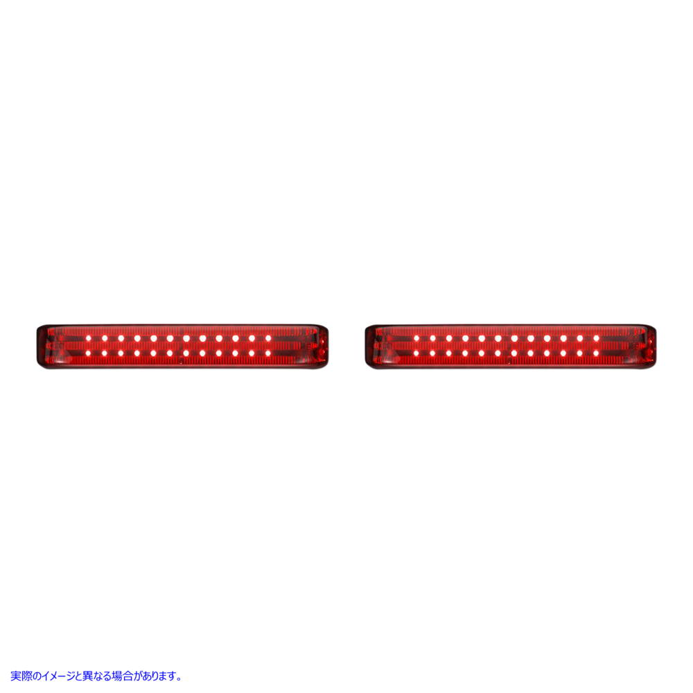 取寄せ LEDシーケンシャル控えめなBAGZ?サドルバッグライト カスタムダイナミクス Saddlebag LED Lights - Sequential - Chrome/Red PB-SBSEQ-SS6-CR 20402581
