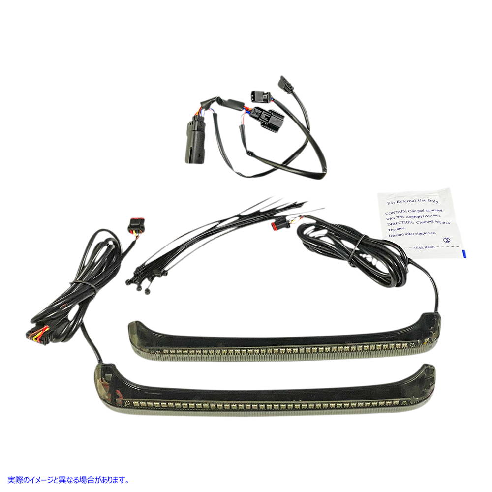 取寄せ LEDロープロファイルBAGZ?アクセントライト カスタムダイナミクス Saddlebag Lights - Smoke Lens CD-LPDC-BCM4-S 20402687
