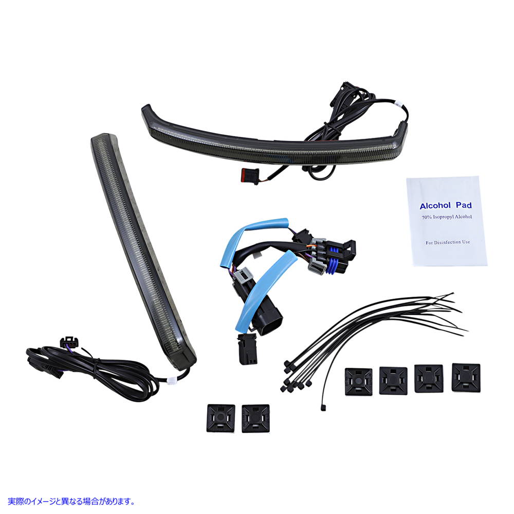 取寄せ LEDサドルバッグライト カスタムダイナミクス Saddle Bag Lights - Smoke Lens CD-INDBAG-SWP-S 20402696