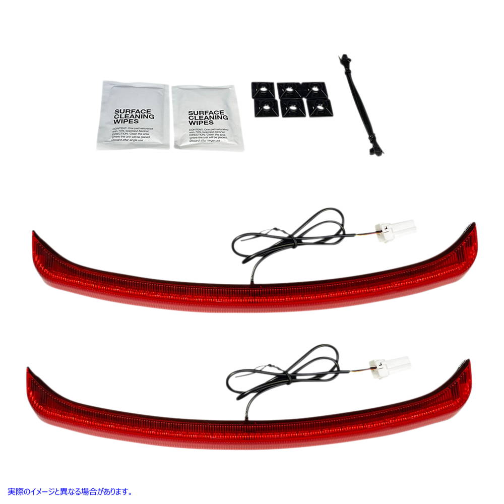 取寄せ TriglideRのLEDフェンダーライトを導きました カスタムダイナミクス LED Fender LIght - Red Lens - Tri Glide CD-TGFENDER-R 20402697