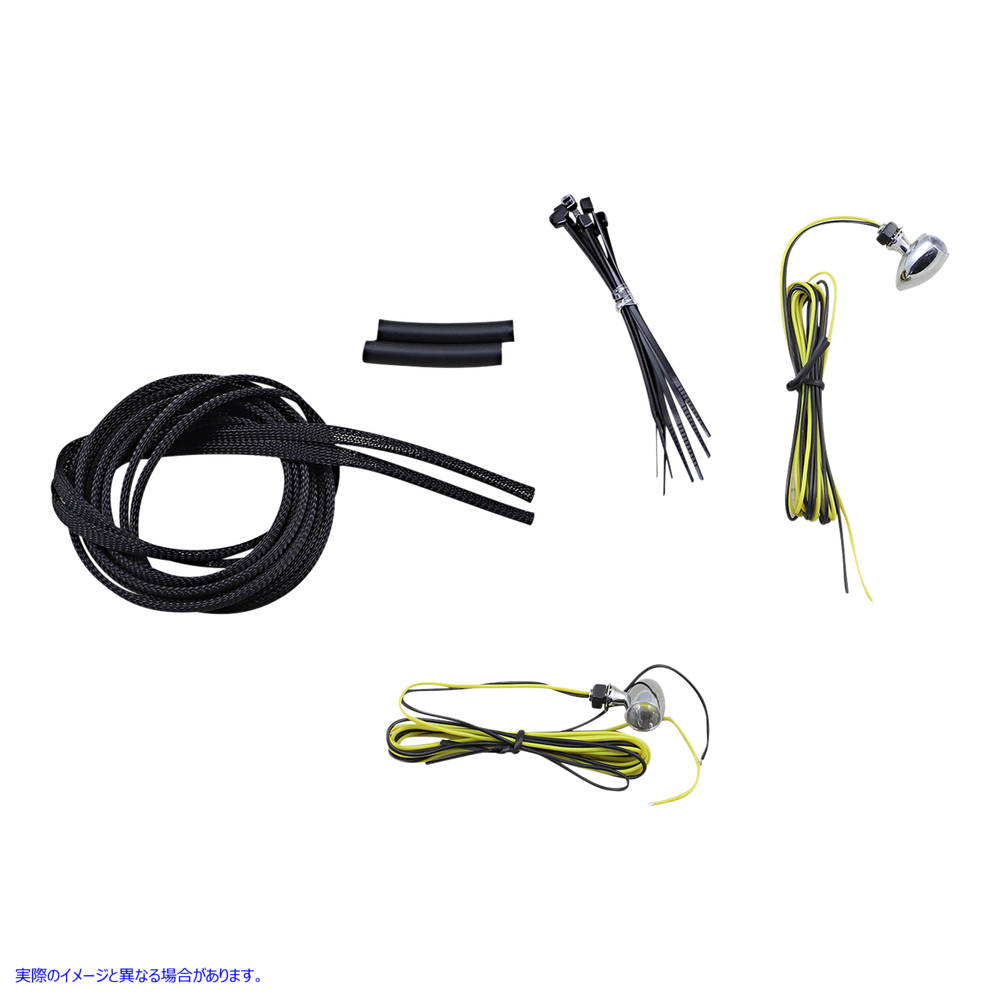 取寄せ マイクロブレットLEDターン信号 カスタムダイナミクス Micro Turn Signals - Amber -Chrome CD-MICRO-A-C 20402712