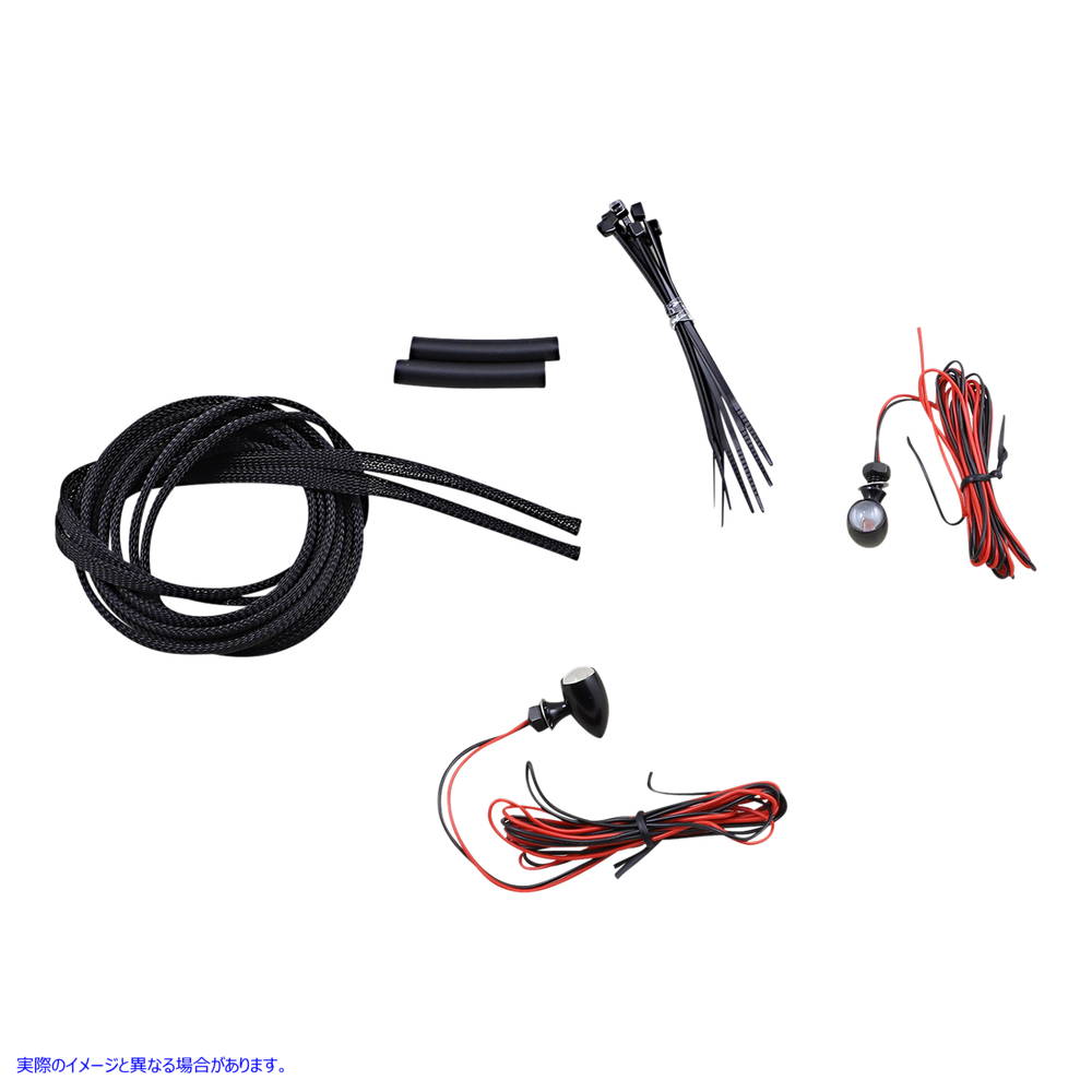 取寄せ マイクロブレットLEDターン信号 カスタムダイナミクス Micro Turn Signals - Red -Black CD-MICRO-R-B 20402713