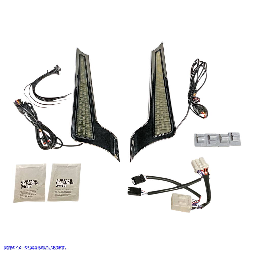 取寄せ デュアルカラーフェイシアLEDパネルライト カスタムダイナミクス Panel Lights - Chrome - Smoke Lens CD-FASCIADC-HDC 20402725