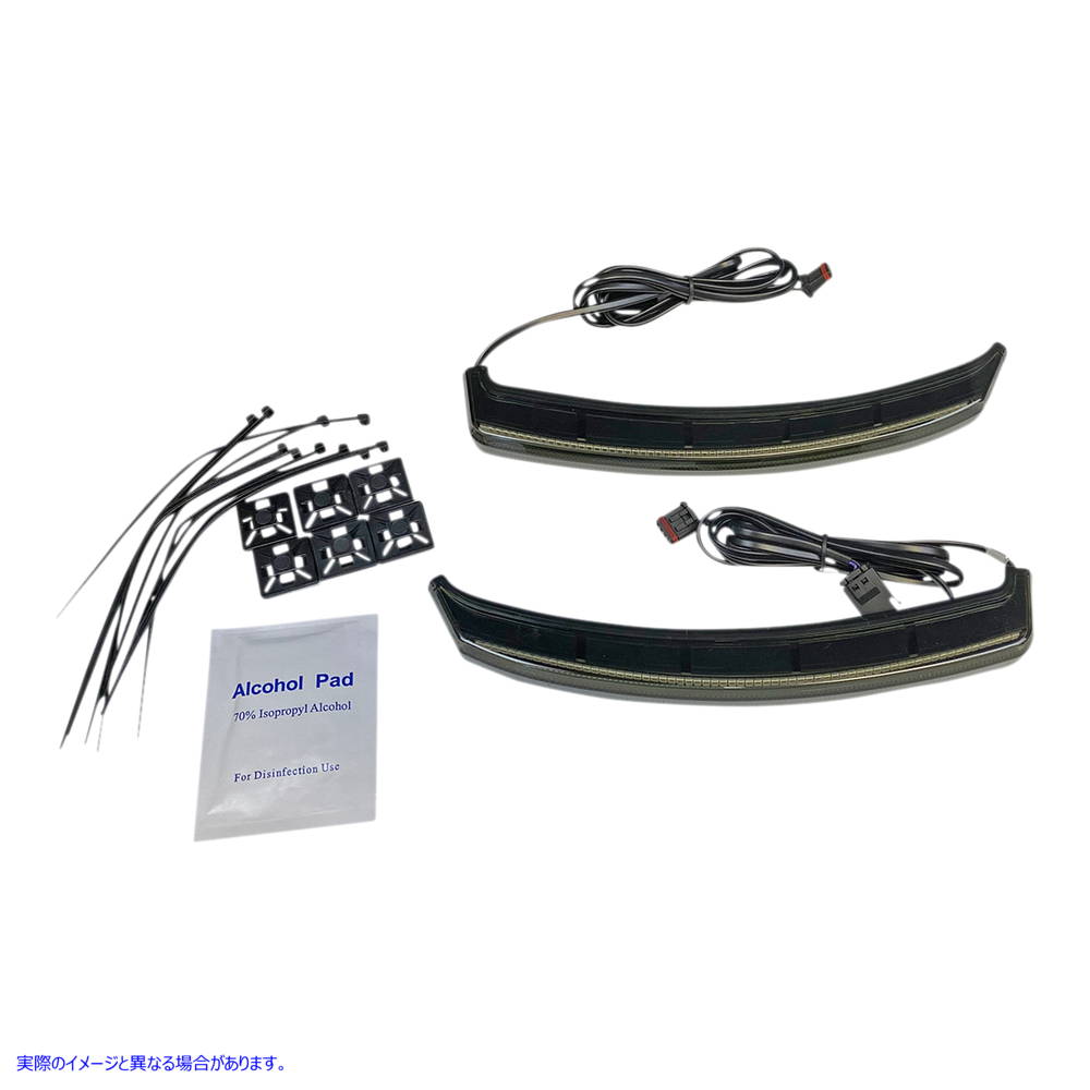 取寄せ LEDサドルバッグライト カスタムダイナミクス Saddlebag Lights - Smoke CD-INDBAG-INT-S 20402727
