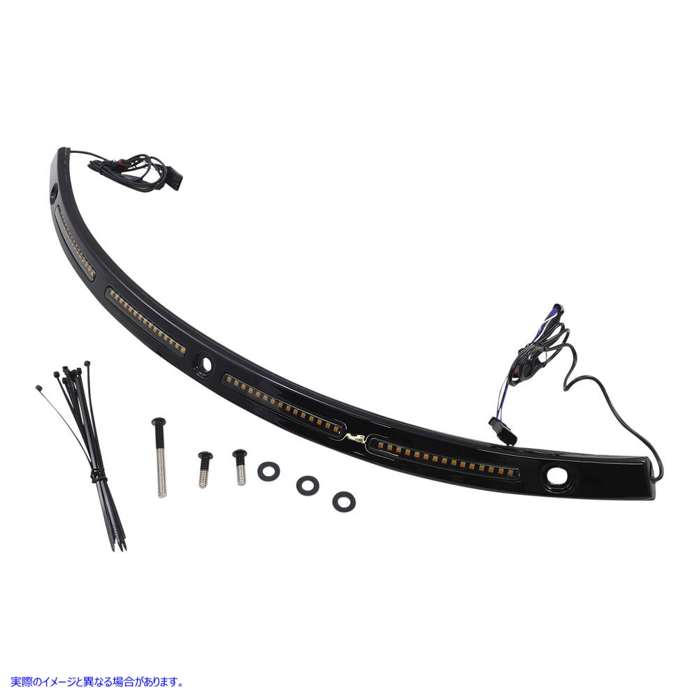 取寄せ GenesisR4ダイナミックLEDバットウィングフロントガラストリム カスタムダイナミクス Windshield Trim - Black CD-WT2-14-B 20402820