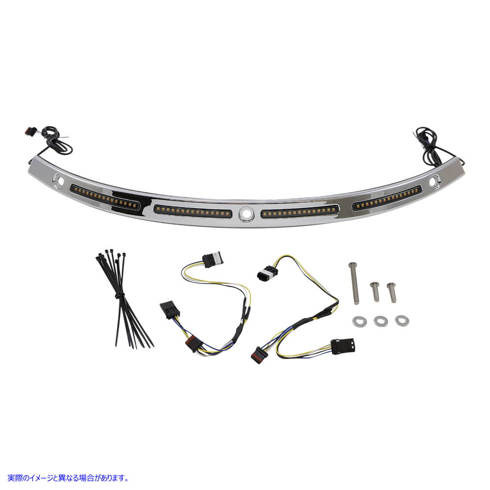 取寄せ GenesisR4ダイナミックLEDバットウィングフロントガラストリム カスタムダイナミクス Windshield Trim - Sequential Turn Signals - Chrome CD-WT2-SEQ-14-C 20402823