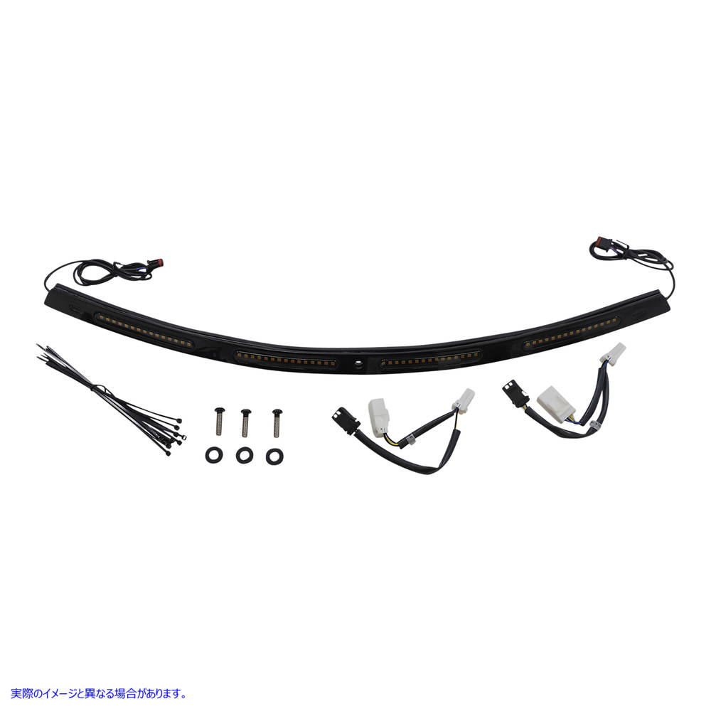 取寄せ GenesisR4ダイナミックLEDバットウィングフロントガラストリム カスタムダイナミクス Windshield Trim - Sequential Turn Signals - Black CD-WT2-SEQ-01-B 20402826