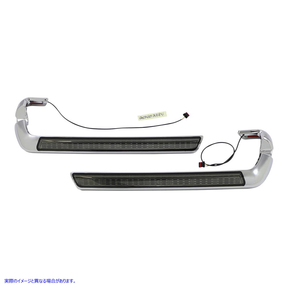取寄せ 下部サドルバッグサイドマーカーLEDライト カスタムダイナミクス Marker Light - Saddlebag - Smoke - Chrome CD-SB-SIDE-SC 20402884