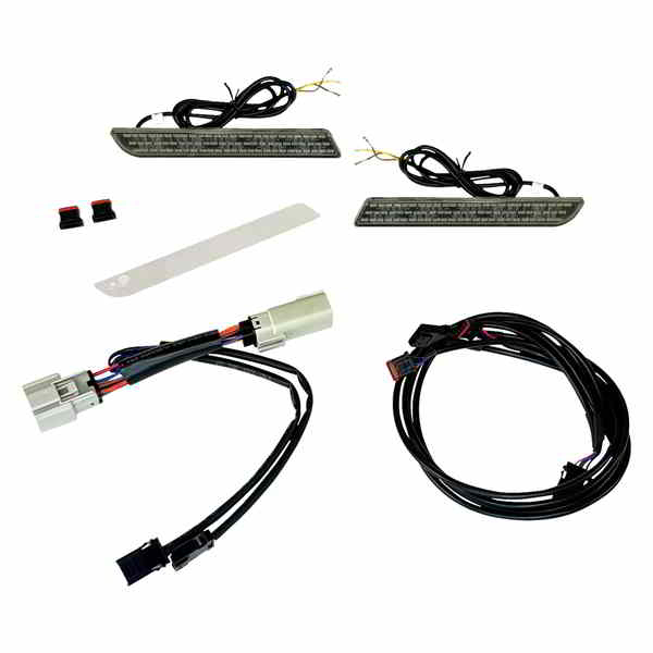 【並行輸入品】 カスタムダイナミクス LEDリフレクターライト - フェンダー - スモーク CD-TKE-REF-14-S 20403236