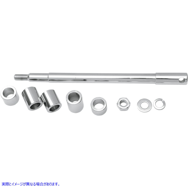 取寄せ クロム車軸キット ドラッグスペシャリティーズ Axle Kit - Front - Chrome - '86-'99 FLST 0214-0570 02140570
