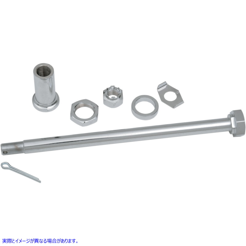 取寄せ クロム車軸キット ドラッグスペシャリティーズ Axle Kit - Rear - Chrome - '67-'72 BT 0214-0580 02140580