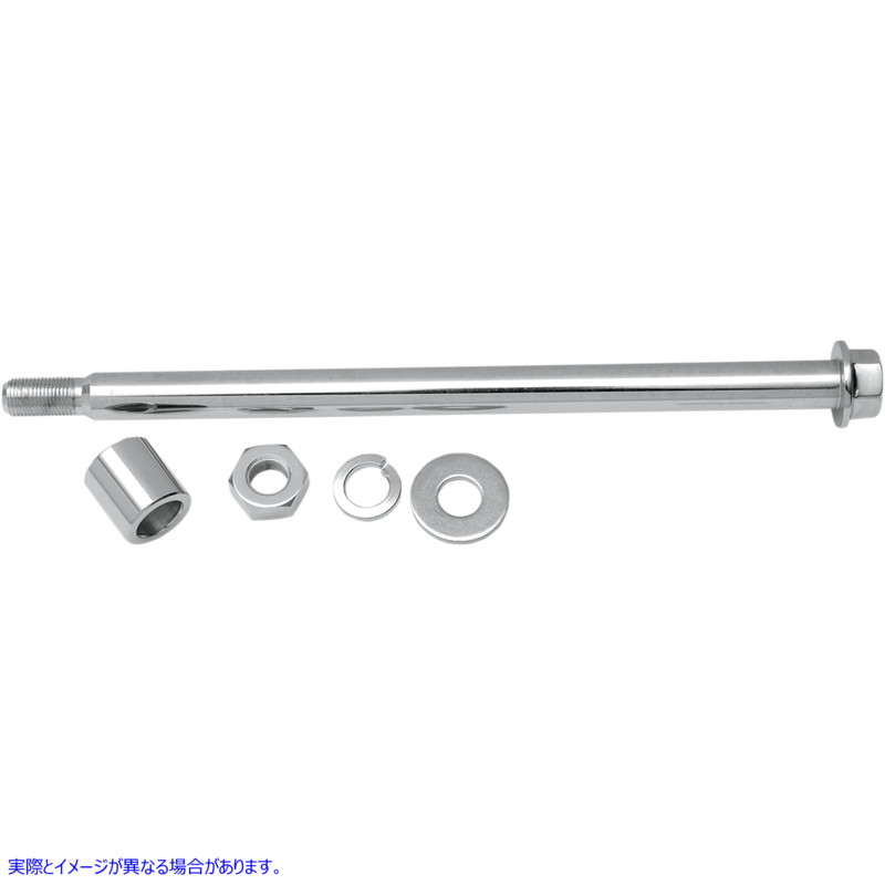 取寄せ クロム車軸キット ドラッグスペシャリティーズ Axle Kit - Rear - Chrome - '80-'86 BT 0214-0582 02140582