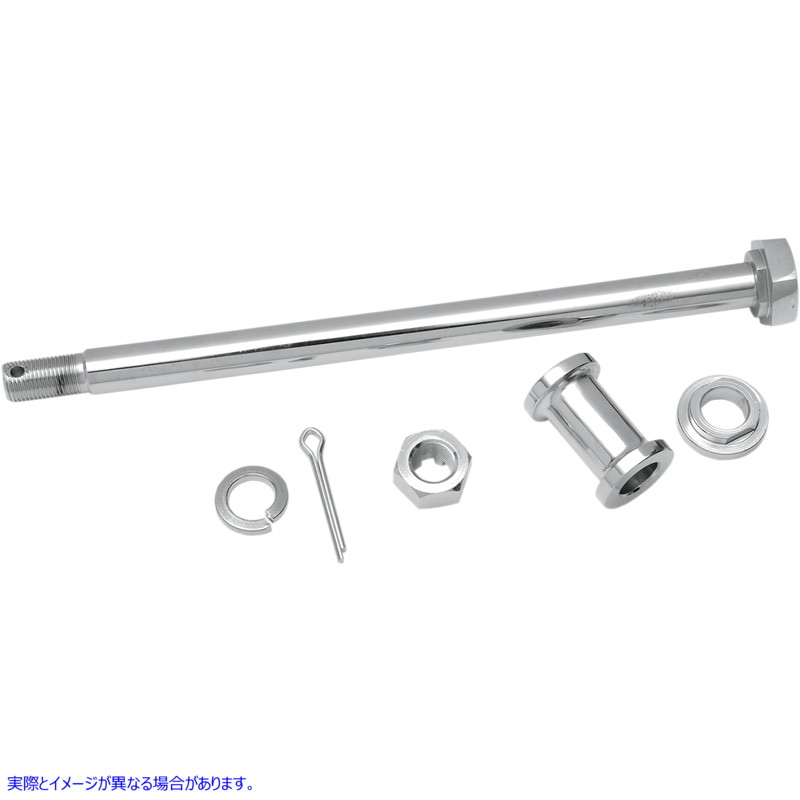 取寄せ クロム車軸キット ドラッグスペシャリティーズ Axle Kit - Rear - Chrome - '52-'78 XL 0214-0583 02140583