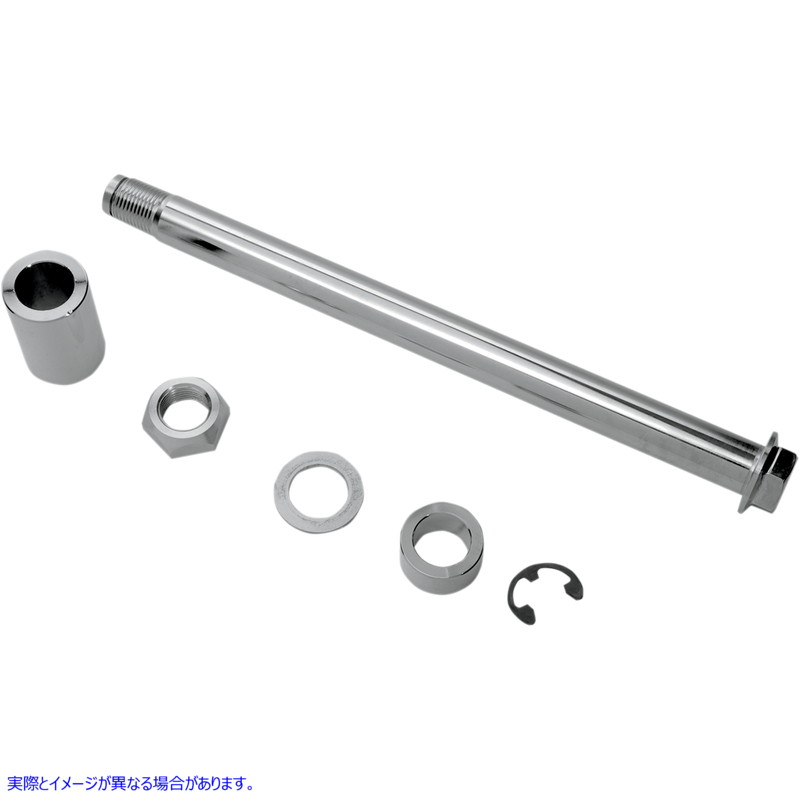 取寄せ クロム車軸キット ドラッグスペシャリティーズ Axle Kit - Rear - Chrome 0214-0584 02140584