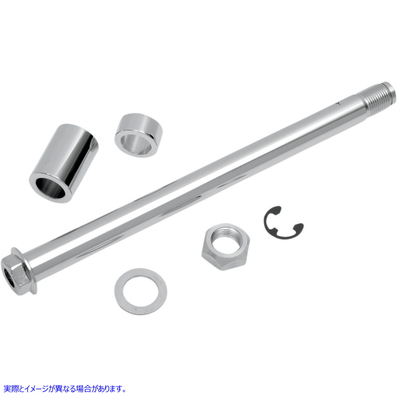 取寄せ クロム車軸キット ドラッグスペシャリティーズ Axle Kit - Rear - Chrome - '08-'17 FXD 0214-0585 02140585