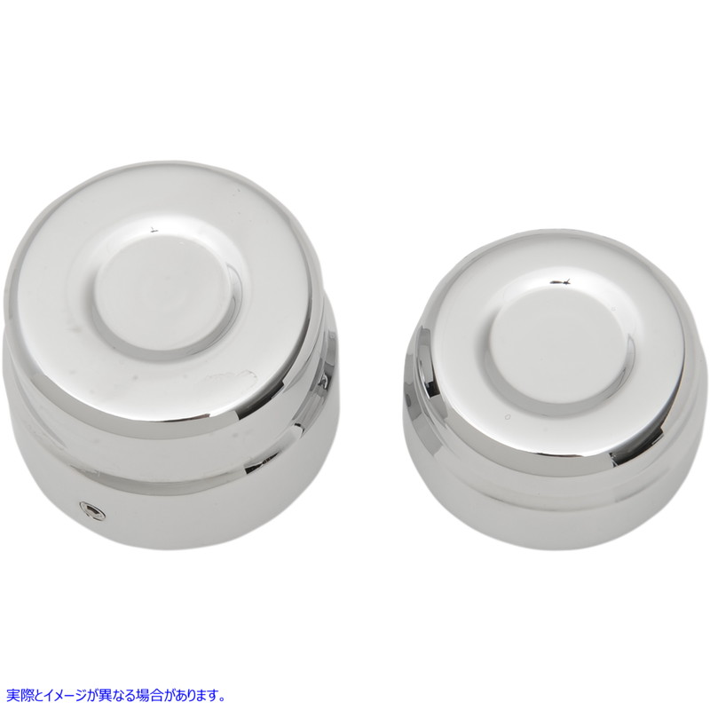 取寄せ ビレット車軸キャップ ドラッグスペシャリティーズ Axle Cap - Rear - Chrome 0214-0834 02140834