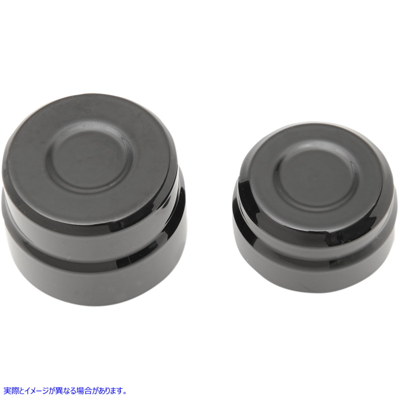 取寄せ ビレット車軸キャップ ドラッグスペシャリティーズ Axle Cap - Rear - Black 0214-0835 02140835