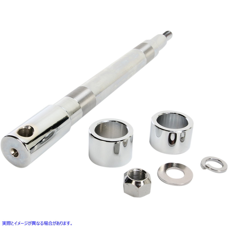 取寄せ クロム車軸キット ドラッグスペシャリティーズ Axle Kit - Front - Chrome - '00-'07 FLT 0214-0954 02140954