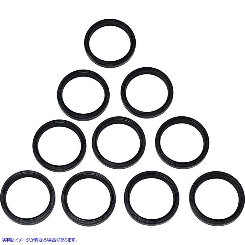 取寄せ フォークシール ドラッグスペシャリティーズ Fork Seals - 49 mm - 10-Pack 0407-0669 04070669