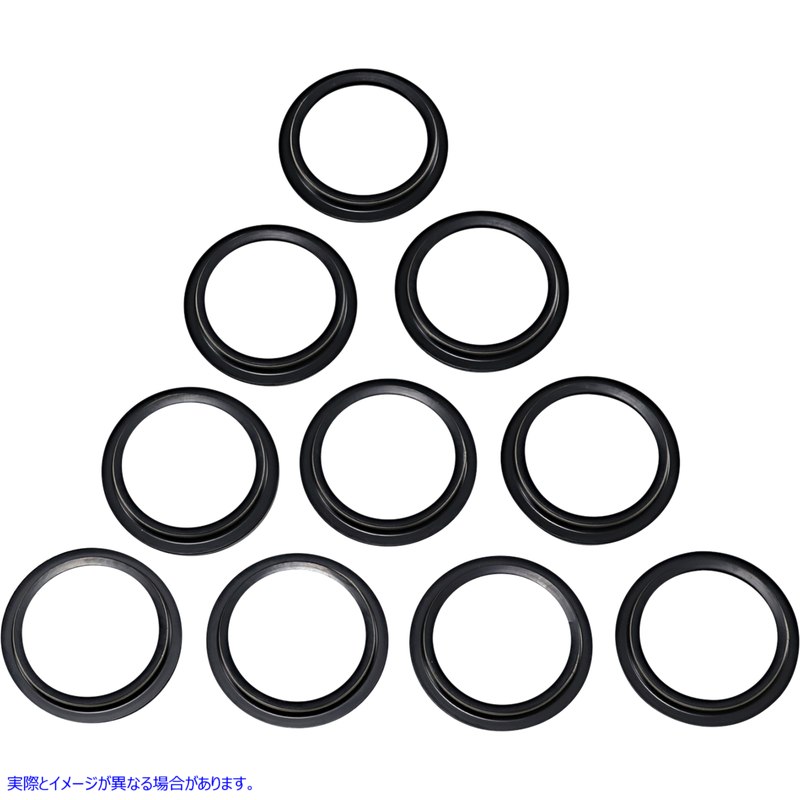 取寄せ フォークシールとダストワイパーキット ドラッグスペシャリティーズ Fork Dust Seals - 49 mm - 10-Pack 0407-0670 04070670