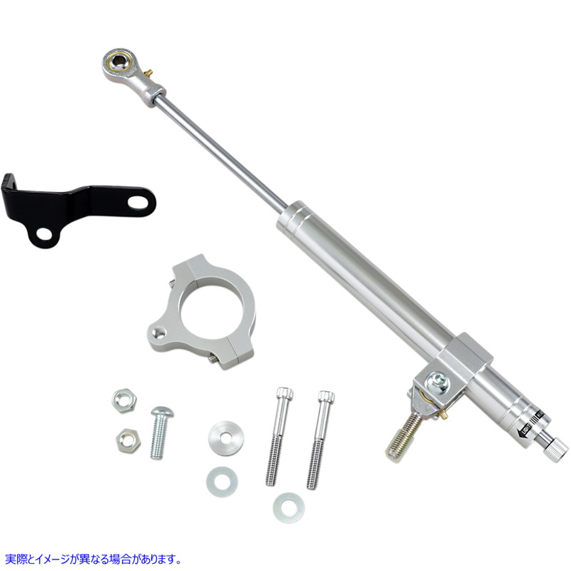 取寄せ ステアリングダンパーキット ドラッグスペシャリティーズ Steering Damper - Chrome - '04-'06 XL 0414-0410 04140410