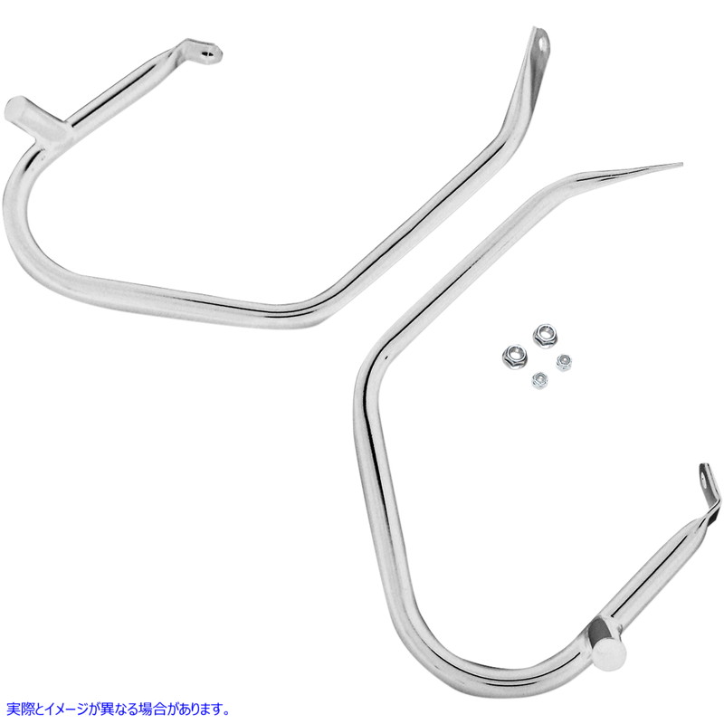 取寄せ 控えめなサドルバッグガード ドラッグスペシャリティーズ Saddlebag Guard - Chrome 0505-1563 05051563