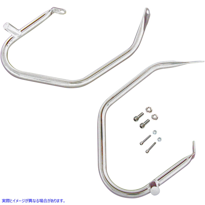 取寄せ 控えめなサドルバッグガード ドラッグスペシャリティーズ Saddlebag Guard - Chrome 0505-1565 05051565
