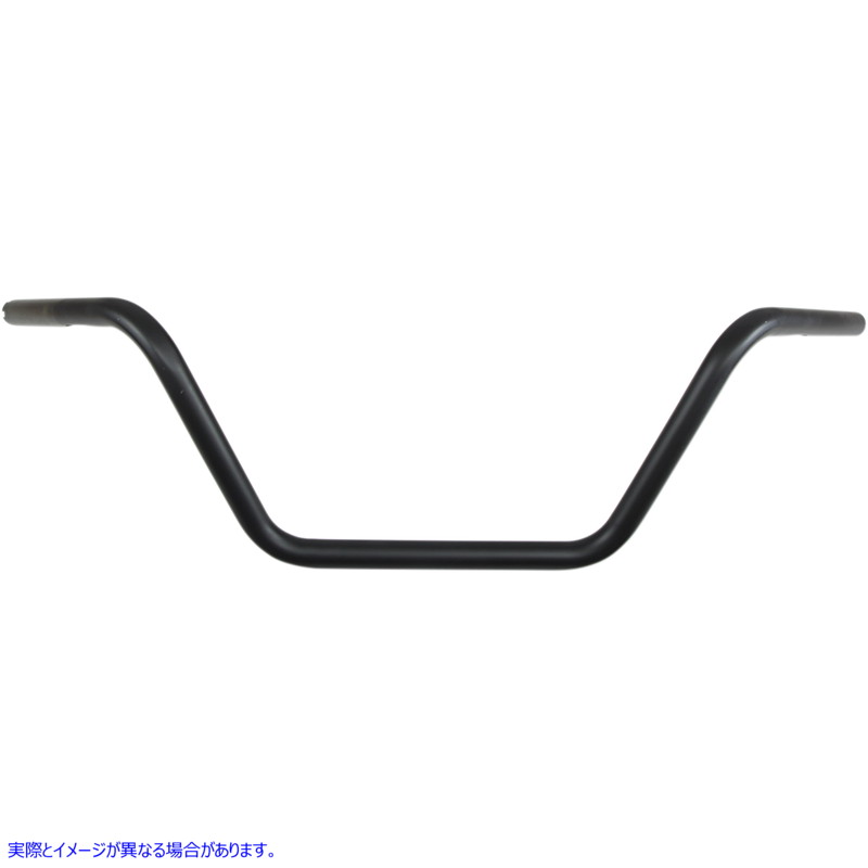 取寄せ 1 ハンドルバー - バックホーン/ミッド ドラッグスペシャリティーズ Handlebar - Buckhorn Mid - TBW - Flat Black 0601-4184 06014184