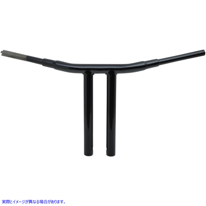 取寄せ 1-1/2 ビッグ バッファローTバー ドラッグスペシャリティーズ Handlebar - Big Buffalo - Chopper T-Bar - 14 - Gloss Black 0601-4322 06014322