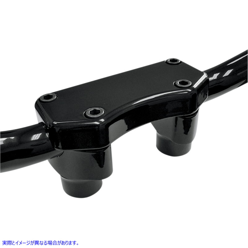 取寄せ ハンドルバーライザー＆トップクランプキット ドラッグスペシャリティーズ Risers - 1-1/2 - Buffalo - Top - Black 0602-0256 06020256