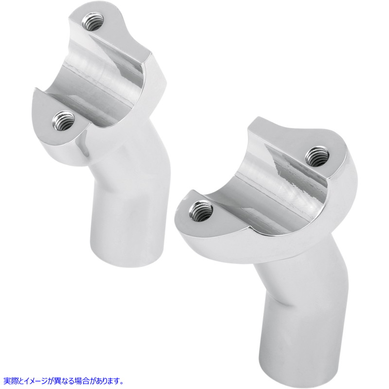 取寄せ 鍛造アルミニウムハンドルバーライザー ドラッグスペシャリティーズ Risers - Pullback - 3-1/2 - Chrome 0602-0408 06020408