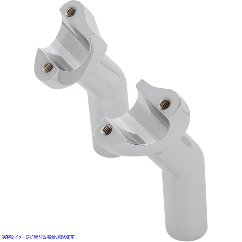 取寄せ 鍛造アルミニウムハンドルバーライザー ドラッグスペシャリティーズ Risers - Pullback - 4-1/2 - Chrome 0602-0409 06020409