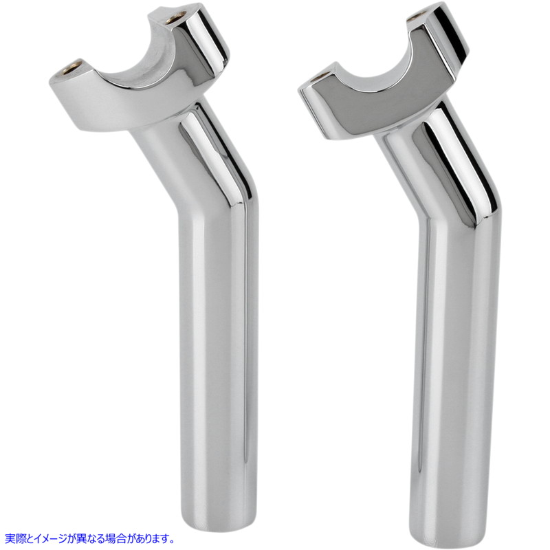 取寄せ 鍛造アルミニウムハンドルバーライザー ドラッグスペシャリティーズ Risers - Pullback - 6-1/2 - Chrome 0602-0411 06020411