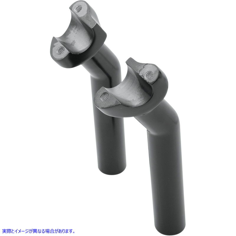 取寄せ 鍛造アルミニウムハンドルバーライザー ドラッグスペシャリティーズ Risers - Pullback - 6-1/2 - Black 0602-0416 06020416