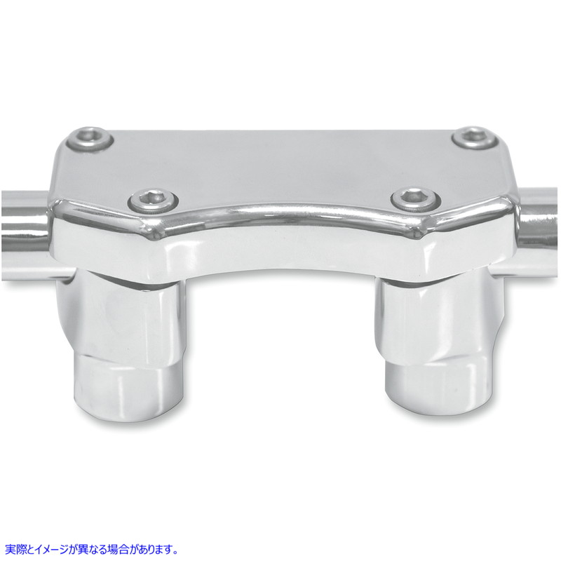 取寄せ ハンドルバーライザー＆トップクランプキット ドラッグスペシャリティーズ Risers - 1-1/2 - Buffalo - Top - Chrome 0602-0453 06020453