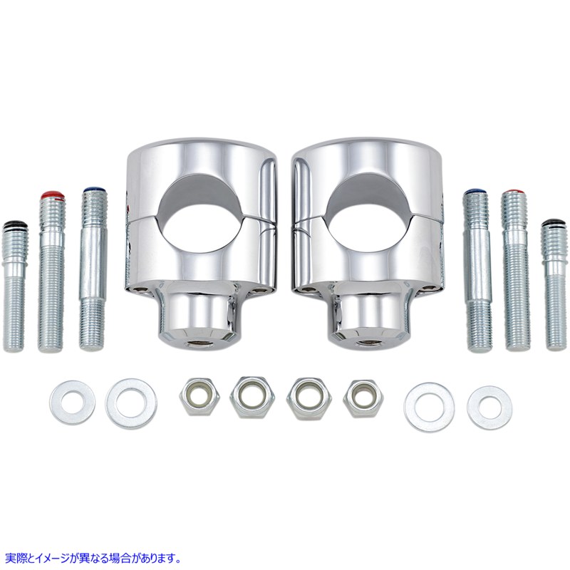 取寄せ ビッグバッファローハンドルバーライザー ドラッグスペシャリティーズ Risers - Big Buffalo - 1-1/2 - Chrome 0602-0465 06020465