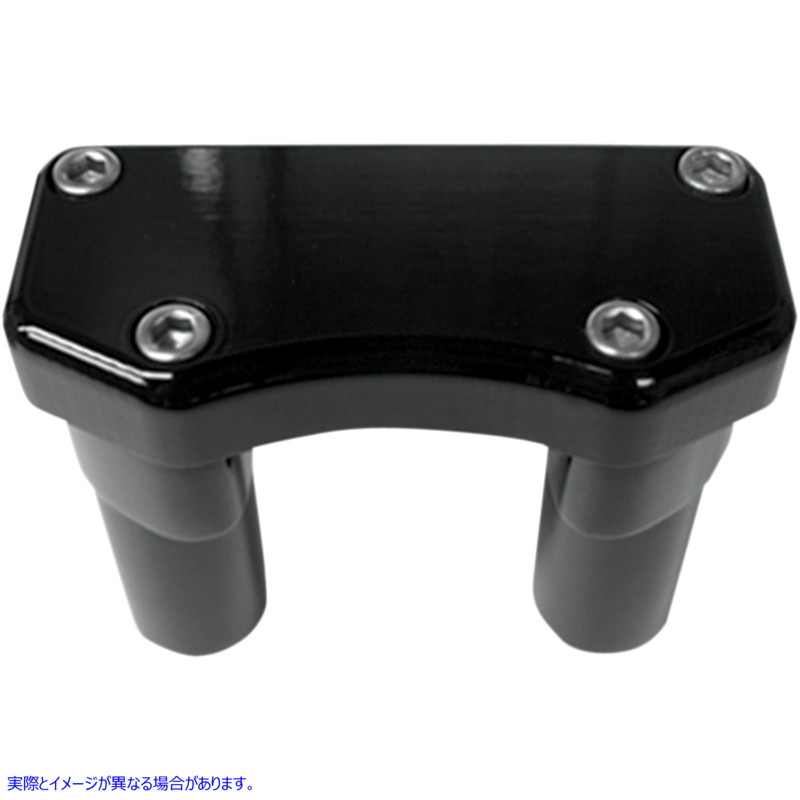 取寄せ ハンドルバーライザー＆トップクランプキット ドラッグスペシャリティーズ Risers - 3 - Buffalo - Top - Black 0602-0587 06020587