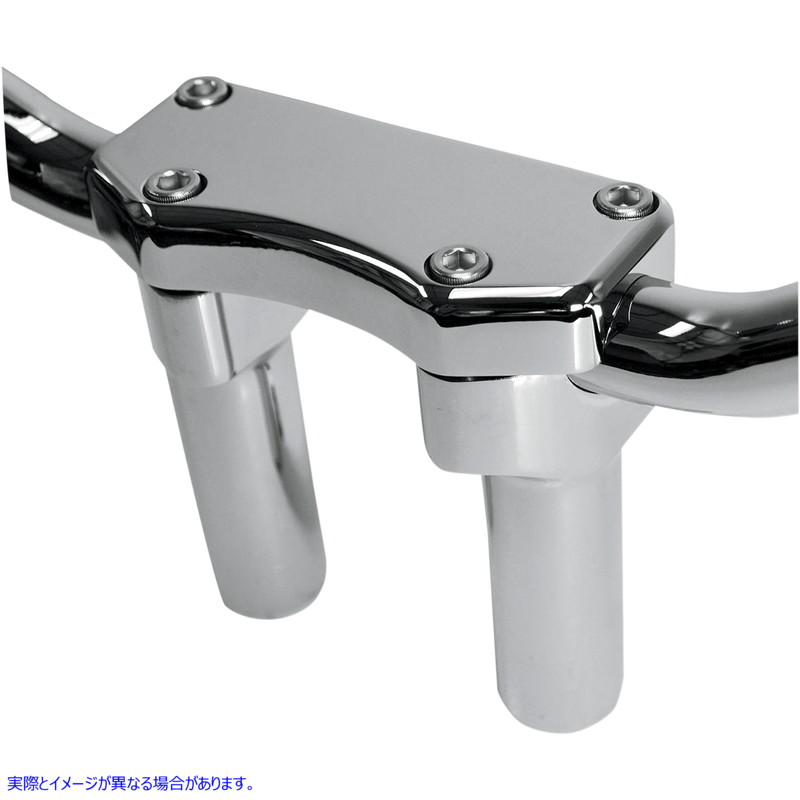 取寄せ ハンドルバーライザー＆トップクランプキット ドラッグスペシャリティーズ Risers - 4 - Buffalo - Top - Chrome 0602-0588 06020588