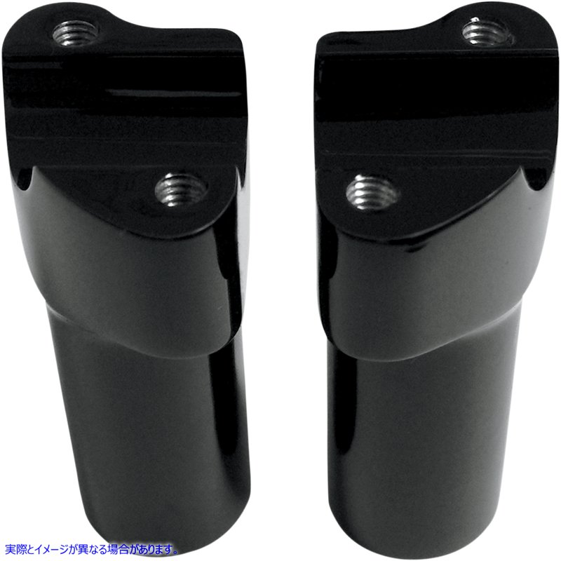 取寄せ ハンドルバーライザー＆トップクランプキット ドラッグスペシャリティーズ Risers - 4 - Buffalo - Top - Black 0602-0589 06020589