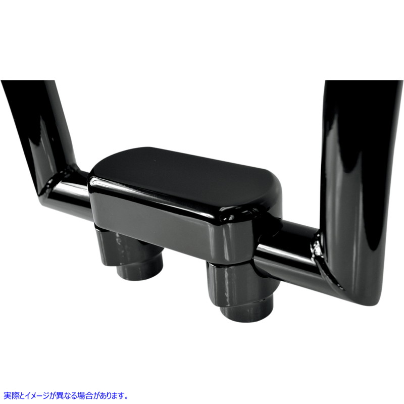 取寄せ ハンドルバーライザー＆トップクランプキット ドラッグスペシャリティーズ Risers - 1-1/2 - Big Buffalo - Top - Black 0602-0601 06020601