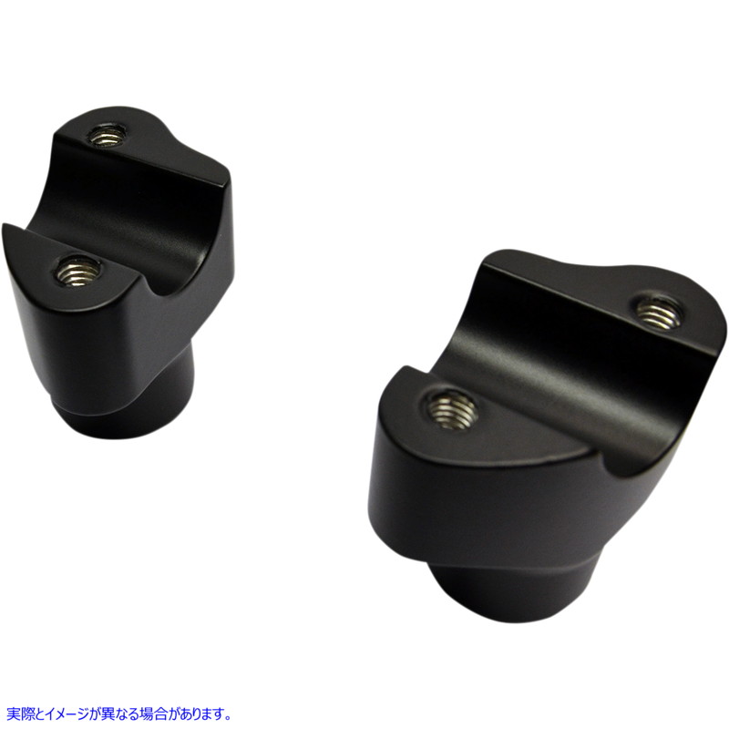 取寄せ バッファロービレットアルミニウムハンドルバーライザー ドラッグスペシャリティーズ Risers - Buffalo - 1-1/2 - Flat Black 0602-0809 06020809