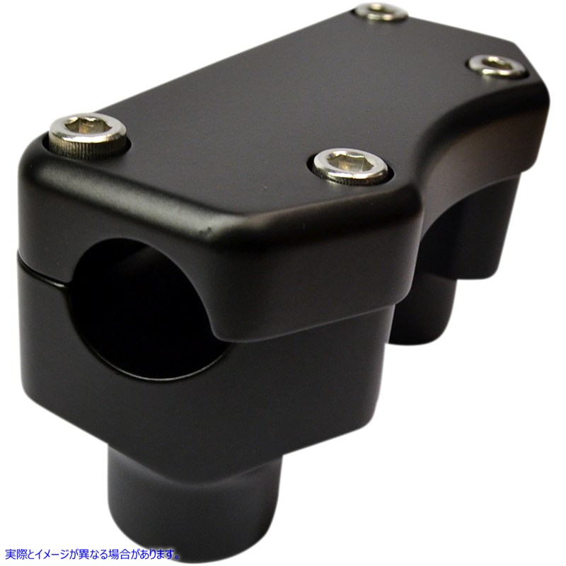 取寄せ ハンドルバーライザー＆トップクランプキット ドラッグスペシャリティーズ Risers - 1-1/2 - Buffalo - Top - Flat Black 0602-0811 06020811