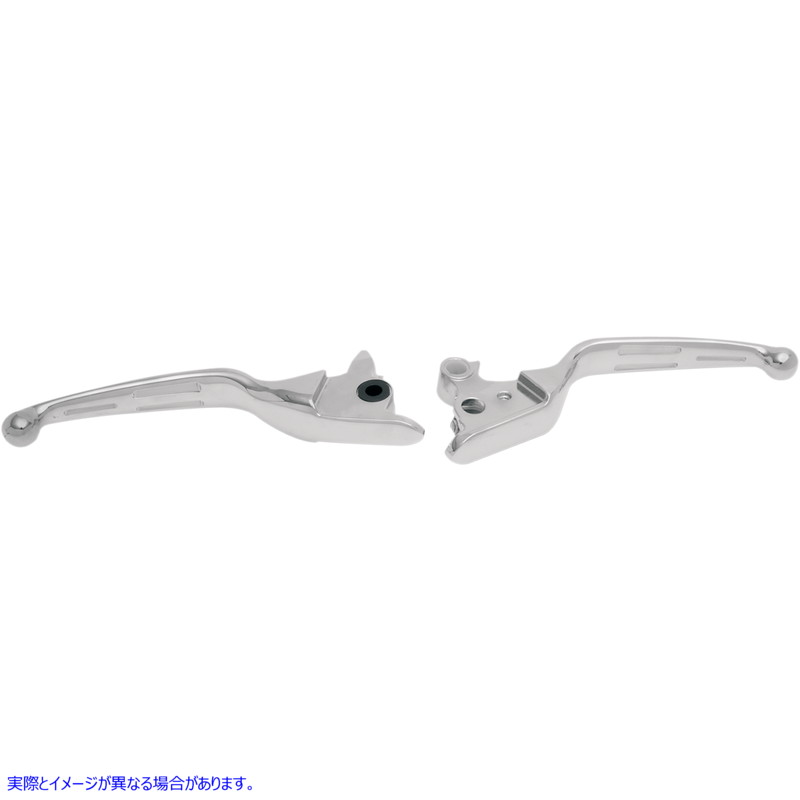 取寄せ スロット付きワイドブレードレバーセット ドラッグスペシャリティーズ Levers - Slotted - Chrome 0610-0220 06100220