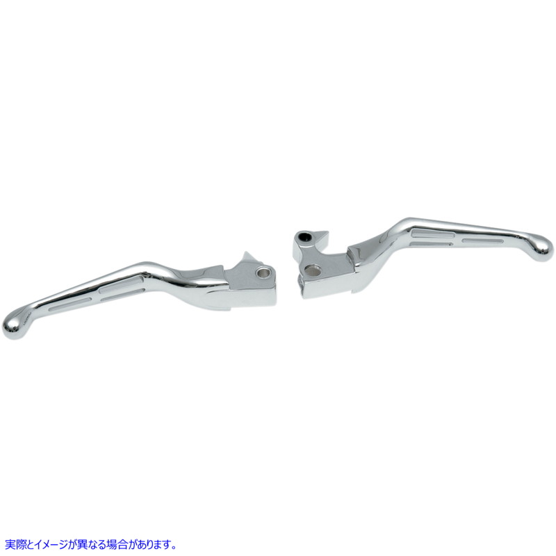 取寄せ スロット付きワイドブレードレバーセット ドラッグスペシャリティーズ Levers - Slotted - Chrome 0610-0632 06100632