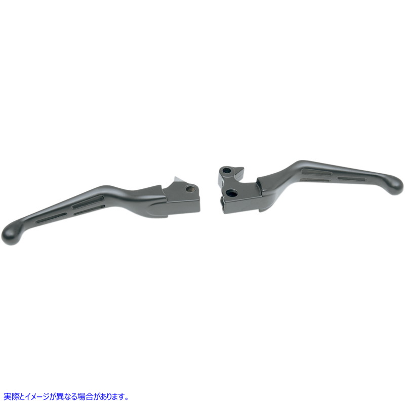 取寄せ スロット付きワイドブレードレバーセット ドラッグスペシャリティーズ Levers - Slotted - Black 0610-0633 06100633