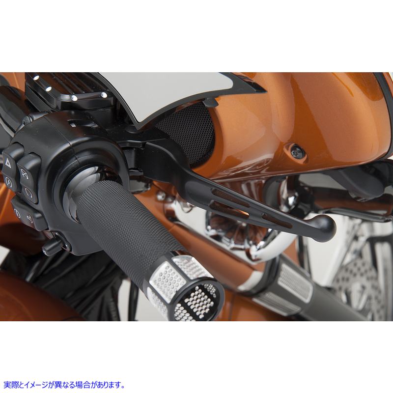 取寄せ スロット付きワイドブレードレバーセット ドラッグスペシャリティーズ Levers - Slotted - Black 0610-0793 06100793